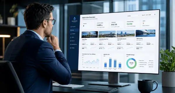 Multi-site water management across a commercial estate